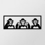 Wallity Three Monkeys-L Negro